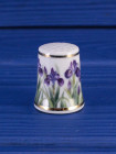 Коллекционный винтажный наперсток Iris от Suizan, Thimble Collectors Club, Япония, 1980-е годы, в коробочке