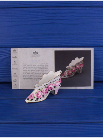 Coalport туфелька Rose Cluster, миниатюрная, винтажная, коллекционная, декоративная