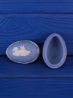 Wedgwood шкатулка в форме яйца, винтажная, бисквитный фарфор, джаспер