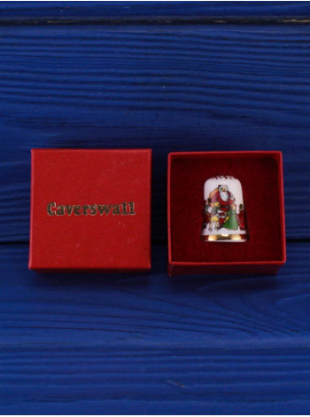 Caverswall наперсток Christmas Рождество 1993, винтажный, коллекционный, Thimble Collectors Club