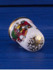 Caverswall наперсток Christmas Рождество 1993, винтажный, коллекционный, Thimble Collectors Club