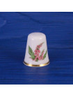 Винтажный коллекционный наперсток Foxglove - Flower of the Year 1992, изготовленный Spode специально для Thimble Collectors Club. Англия, 1992 год
