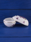 Шкатулка в форме яйца с изображением фиалок дизайна Victorian Violets от Hammersley