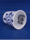 Винтажный коллекционный наперсток Blue Floral, изготовленный Bordeaux специально для Thimble Collectors Club. В оригинальной коробочке. Франция, 1998 год