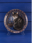Декоративная винтажная тарелка Gremma in Turkey из коллекционной серии Cats Around the World от Danbury Mint