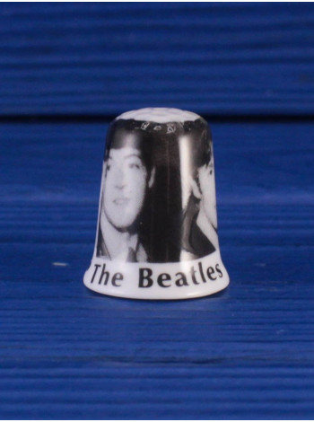 Винтажный коллекционный наперсток Fab Four с изображением солистов группы Beatles (Биттлз)