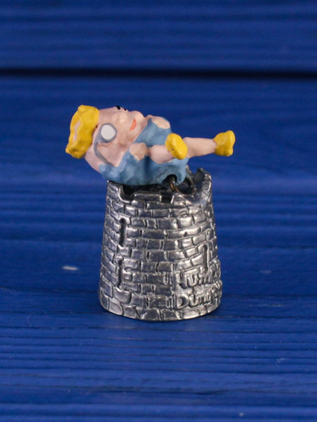 Коллекционный наперсток из пьютера Humpty Dumpty от Warwick Thimbles с объемной подвижной фигуркой Шалтая-Болтая