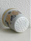 Bernadotte наперсток Black and Gold Roses, винтажный, коллекционный, фарфоровый, Thimble Collectors Club