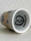 Bernadotte наперсток Black and Gold Roses, винтажный, коллекционный, фарфоровый, Thimble Collectors Club