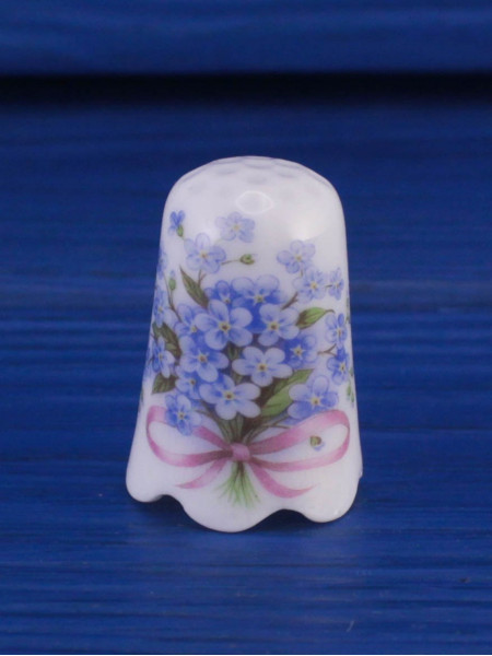 Retsch Porzellanfabrik наперсток Forget-Me-Not, винтажный, коллекционный, Thimble Collectors Club