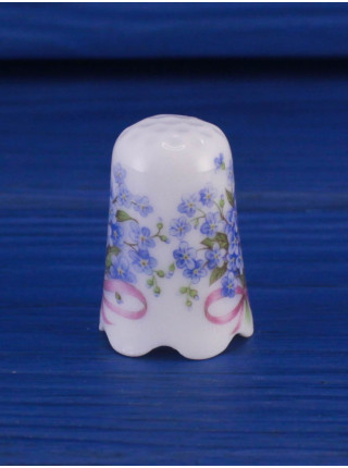 Retsch Porzellanfabrik наперсток Forget-Me-Not, винтажный, коллекционный, Thimble Collectors Club