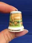 Vale Fine China наперсток Piggies, винтажный, коллекционный, Thimble Collectors Club