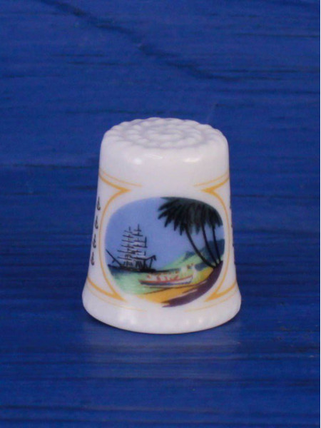 Shogo наперсток Clipper Ship, Thimble Collectors Club, винтажный, коллекционный, Япония, 1990 год