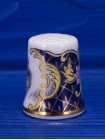 Takuya наперсток Peacock, коллекционный, винтажный, фарфоровый, Thimble Collectors Club, Япония, 1994 год