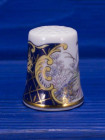 Takuya наперсток Peacock, коллекционный, винтажный, фарфоровый, Thimble Collectors Club, Япония, 1994 год