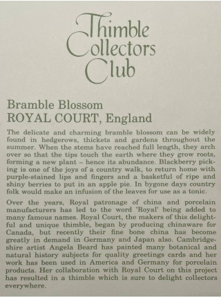 Princess Royale наперсток Royal Rose, винтажный, коллекционный, фарфоровый, Thimble Collectors Club