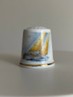 Zapf Porzellan наперсток Ocean Racer, винтажный, коллекционный, фарфоровый, Thimble Collectors Club