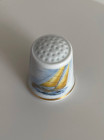 Zapf Porzellan наперсток Ocean Racer, винтажный, коллекционный, фарфоровый, Thimble Collectors Club
