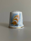 Zapf Porzellan наперсток Ocean Racer, винтажный, коллекционный, фарфоровый, Thimble Collectors Club