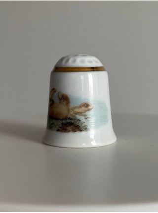 Винтажный коллекционный наперсток Seals, изготовленный Eschenbach специально для Thimble Collectors Club. Германия, 1988 год.   