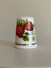 St Donats наперсток Strawberries, коллекционный, винтажный, Thimble Collectors Club