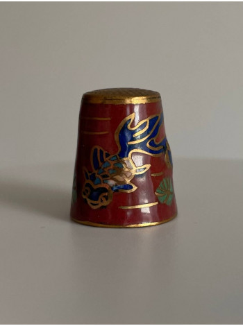 Наперсток Cloisonne, клуазоне, перегородчатая эмаль, винтажный, коллекционный