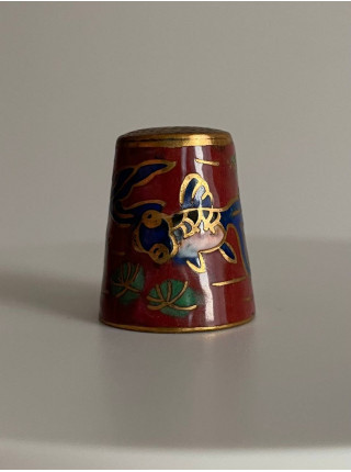 Наперсток Cloisonne, клуазоне, перегородчатая эмаль, винтажный, коллекционный