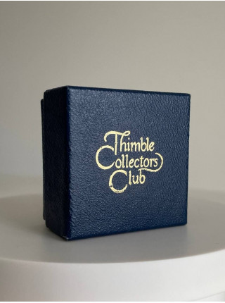Celtic Cross Pottery наперсток Art Deco, винтажный, коллекционный, Thimble Collectors Club, в оригинальной коробочке