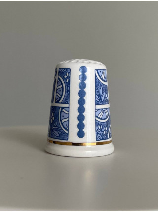 Celtic Cross Pottery наперсток Art Deco, винтажный, коллекционный, Thimble Collectors Club, Уэльс, 1996 год