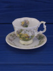 Коллекционная миниатюрная чайная пара Spring (Весна) от Royal Doulton с иллюстрациями  Jill Barklem (Джилл Барклем), (Brambly Hedge) Ежевичная Поляна