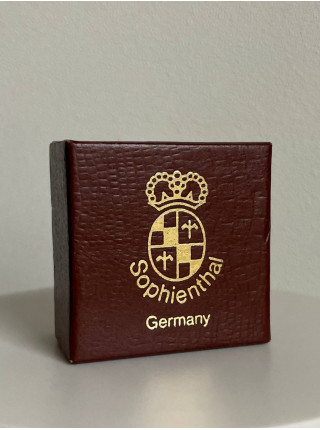 Коллекционный винтажный наперсток Fallow Deer, изготовленный Sophienthal Porzellan для Thimble Collectors Club. Германия, 1990-й год, в оригинальной коробочке