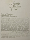 Reutter наперсток Posy of Pansies, винтажный, коллекционный, фарфоровый, Thimble Collectors Club