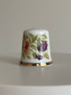 Reutter наперсток Posy of Pansies, винтажный, коллекционный, фарфоровый, Thimble Collectors Club
