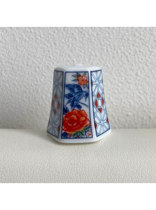 Yachiyo наперсток  Hexagon (Kohshi Flower), винтажный, коллекционный, Thimble Collectors Club в оригинальной коробочке