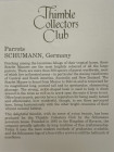 Schumann наперсток Parrots, Birds of Paradise, винтажный, коллекционный, фарфоровый, Thimble Collectors Club