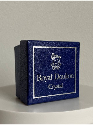 Винтажный коллекционный наперсток из хрусталя с золотым ободком от Royal Doulton