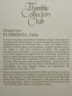 Коллекционный винтажный наперсток Grapevine (Grapes), изготовленный Florencia специально для Thimble Collectors Club. Чили, 1990-й год