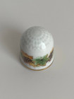 Коллекционный винтажный наперсток Grapevine (Grapes), изготовленный Florencia специально для Thimble Collectors Club. Чили, 1990-й год