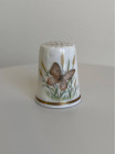 Полный комплект из шести винтажных коллекционных наперстков Butterflies от Royal Worcester с изображением бабочек
