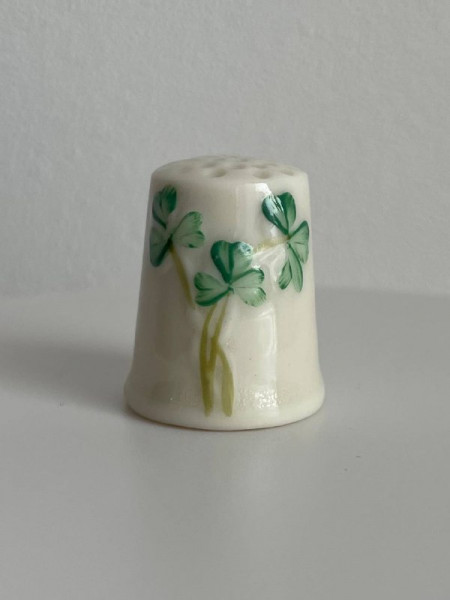 Винтажный коллекционный наперсток с изображением трилистника от Belleek