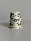 Винтажный коллекционный наперсток с логотипом компании Palissy