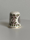 Винтажный коллекционный наперсток с логотипом компании Palissy