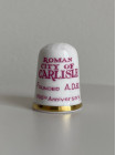 Винтажный коллекционный наперсток Roman City of Carlisle от Caverswall с изображением герба города Карлайл