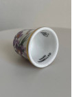 Коллекционный винтажный наперсток Violets с кристаллом на шляпке от Sutherland специально Thimble Collectors Club. Англия, 1980-е годы