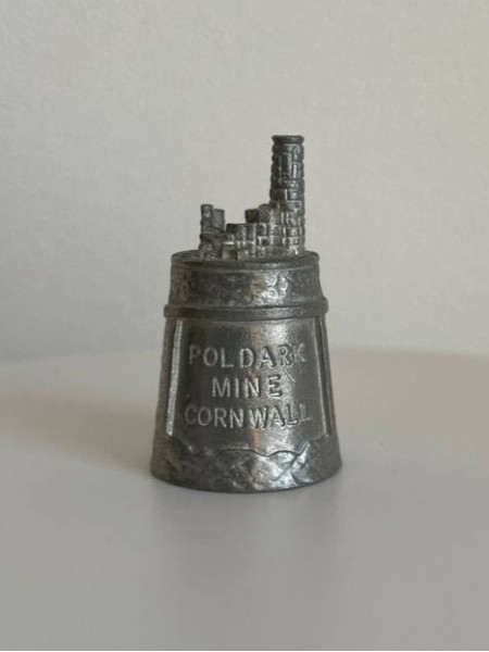 Винтажный коллекционный наперсток из пьютера Poldark Mine Cornwall