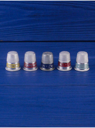 Винтажный наперсток American Beauty Flour из коллекционной серии Advertising Thimbles (рекламные наперстки)