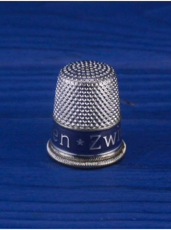 Винтажный наперсток Zwicky Nahseiden из коллекционной серии Advertising Thimbles (рекламные наперстки)