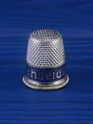 Винтажный наперсток Zwicky Nahseiden из коллекционной серии Advertising Thimbles (рекламные наперстки)