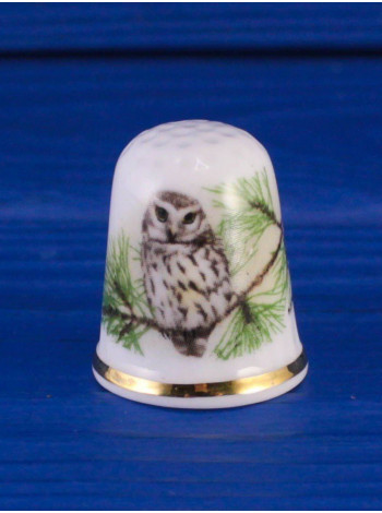 Oakley наперсток Little Owl винтажный, коллекционный, фарфоровый, Thimble Collectors Club
