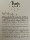 Oakley наперсток Little Owl винтажный, коллекционный, фарфоровый, Thimble Collectors Club